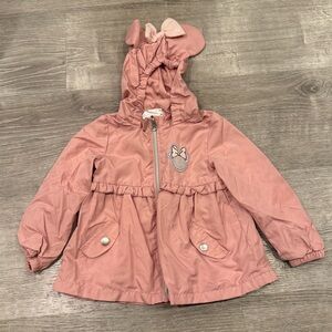 Disney Minnie Mouse Girls Lightweight Jacket Size 3T